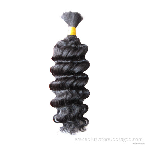 Hot sale 3000piece sale per month unprocessed brazilian/peruvian/indian human hair bulk factory direct sale accept paypal